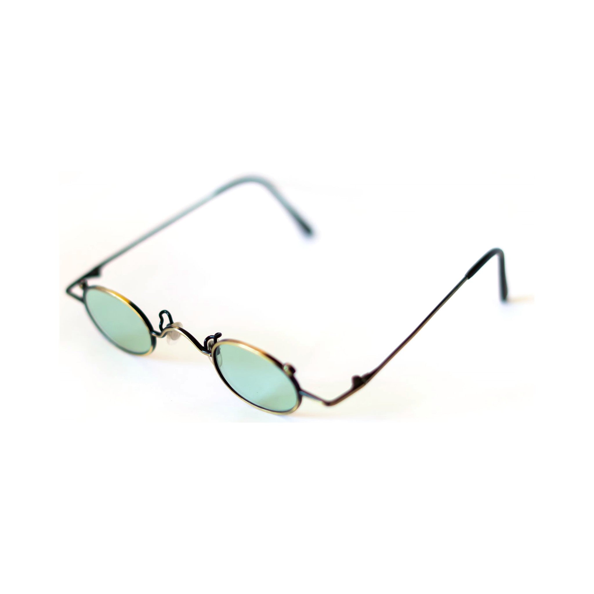RELIC Sunglasses - antique bronze micro oval frame, angled view