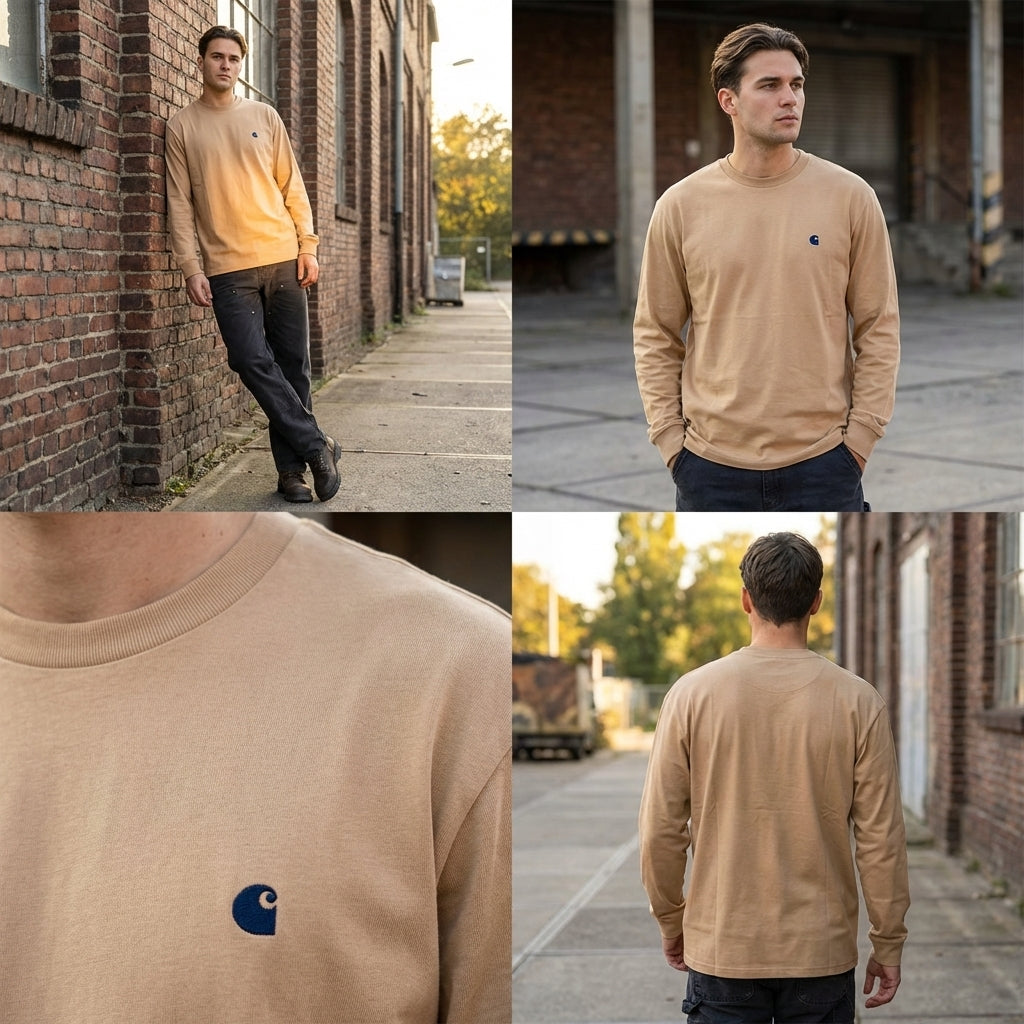 Camiseta Carhartt WIP Madison Peanut Black