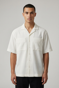 White Camp Collar Shirt