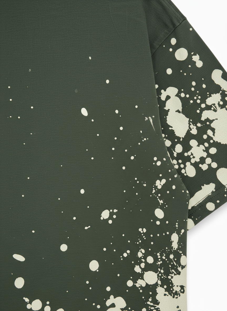 8745 T-shirt with splatter